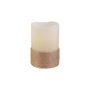 The Candle Factory Vela LED con Base de Cuerda Crema