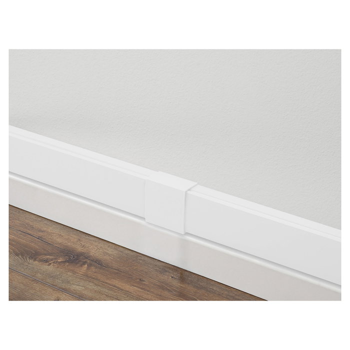 DeLOCK 22088 Canaleta autoadhesiva con tapa deslizante 40 x 19 mm, 2 unidades, Blanco