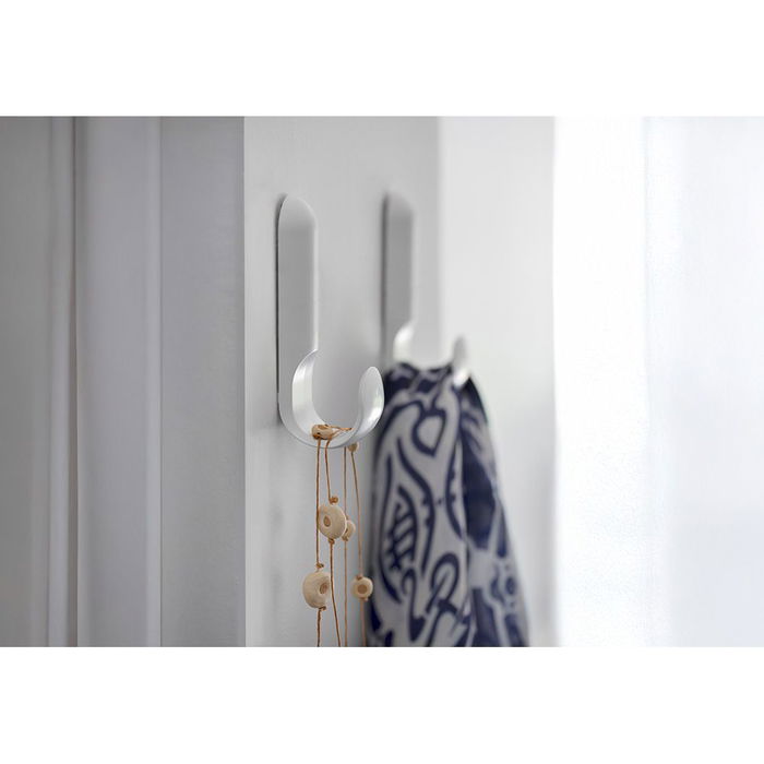 Inofix Colgador Adhesivo Atlas Blanco Fijación Opcional Tornillos Hasta 2,5 kg