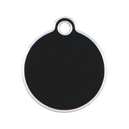Placa identificativa para collar Imarc Circle Negro