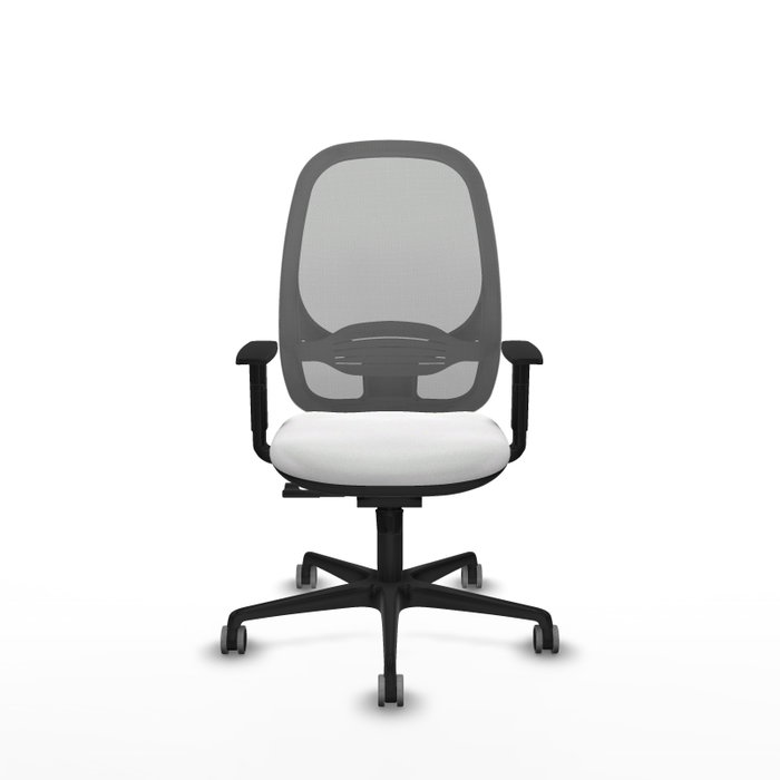 PIQUERAS Y CRESPO Silla de oficina Cilanco con mecanismo Sincro, Blanco y Gris PIQUERAS Y CRESPO Silla de oficina Cilanco con mecanismo Sincro, Blanco y Gris