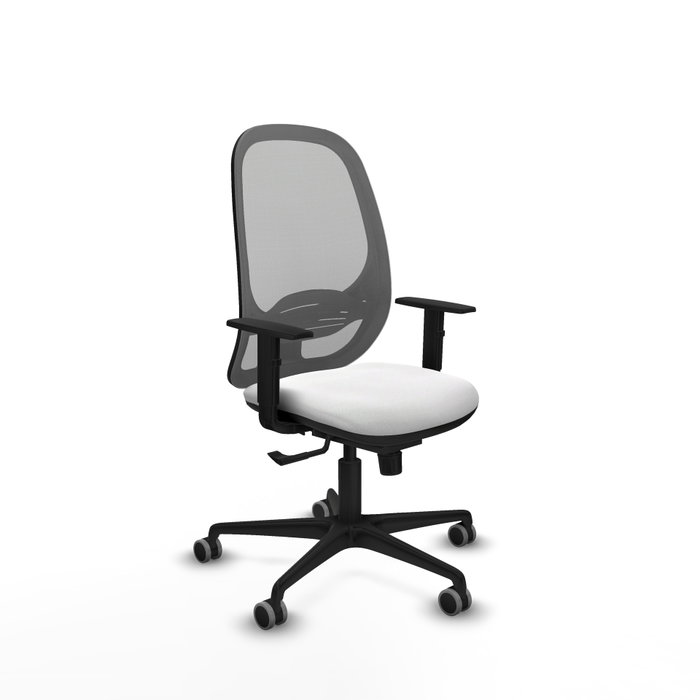PIQUERAS Y CRESPO Silla de oficina Cilanco con mecanismo Sincro, Blanco y Gris PIQUERAS Y CRESPO Silla de oficina Cilanco con mecanismo Sincro, Blanco y Gris