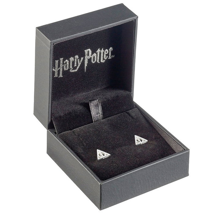 THE CARAT SHOP Pendientes Deathly Hallows plata