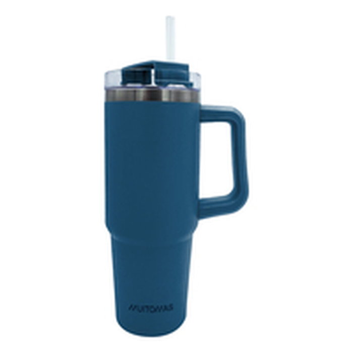 Botella de Agua Muitomas TRAVELMUG900BL Azul Acero Inoxidable Botella de Agua Muitomas TRAVELMUG900BL Azul Acero Inoxidable