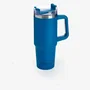 Thermos TRAVELMUG900BL Taza de Viaje/Termos 900 ml Azul, Acero Inoxidable Doble Pared, A Prueba de Fugas, Asa Integrada, Ideal para Café Caliente o Bebidas Frías