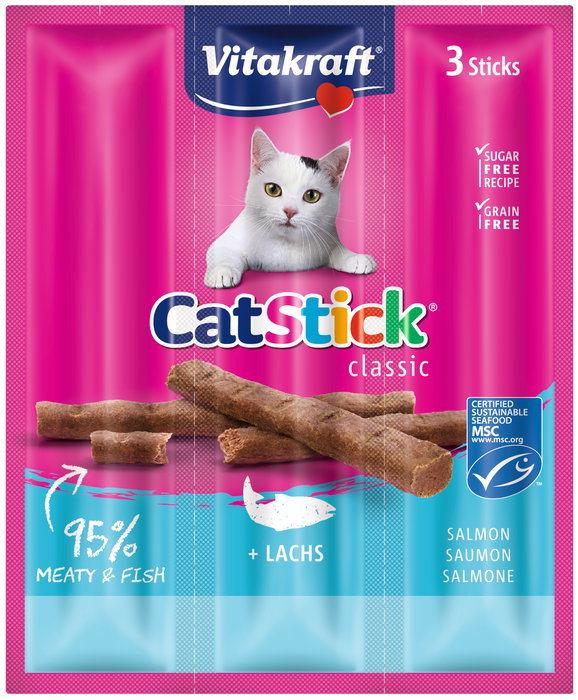 Vitakraft Cat Stick Mini Salmon Trucha 20g 3un Vitakraft Cat Stick Mini Salmon Trucha 20g 3un