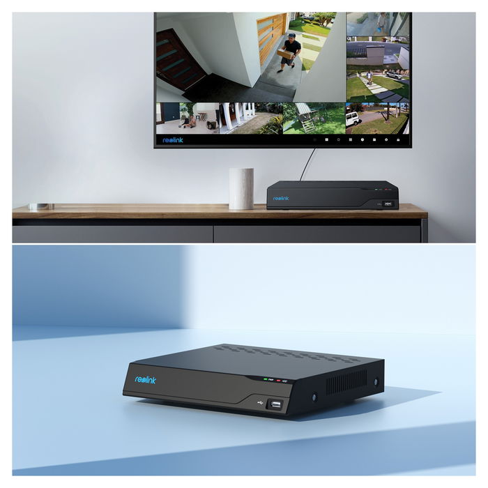 Reolink NVS8 NVR Grabador de Video 8 Canales 3840 x 2160 Pixeles 2TB Almacenamiento PoE