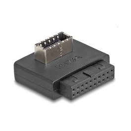 DeLOCK 67241 Adaptador de USB tipo A a USB Type-E angulado con carcasa