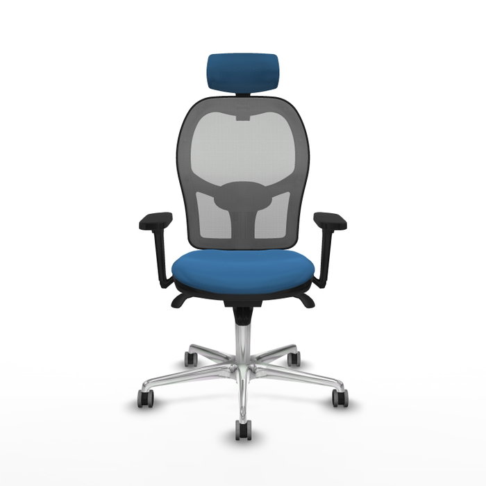 PIQUERAS Y CRESPO Silla de oficina Jorquera con mecanismo Sincro, Azul claro y Gris PIQUERAS Y CRESPO Silla de oficina Jorquera con mecanismo Sincro, Azul claro y Gris