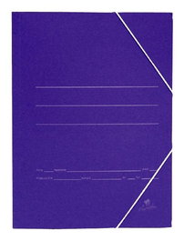 Mariola Carpeta de Cartón Básica 500 gr, Cuarto con Gomas y Solapa, 24x19 cm, Color Azul Mate - Set de 20 (Set de 20)