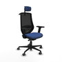 PIQUERAS Y CRESPO Silla de oficina Mardos Azul marino y Negro