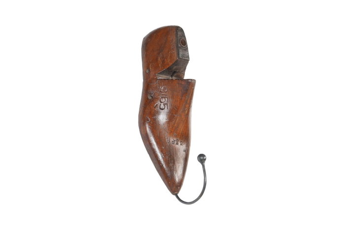 DKD Home Decor Perchero Pared Marron Madera 8 x 31 x 9 cm