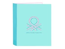 Carpeta de anillas Benetton Dolce Multicolor A4 27 x 33 x 6 cm