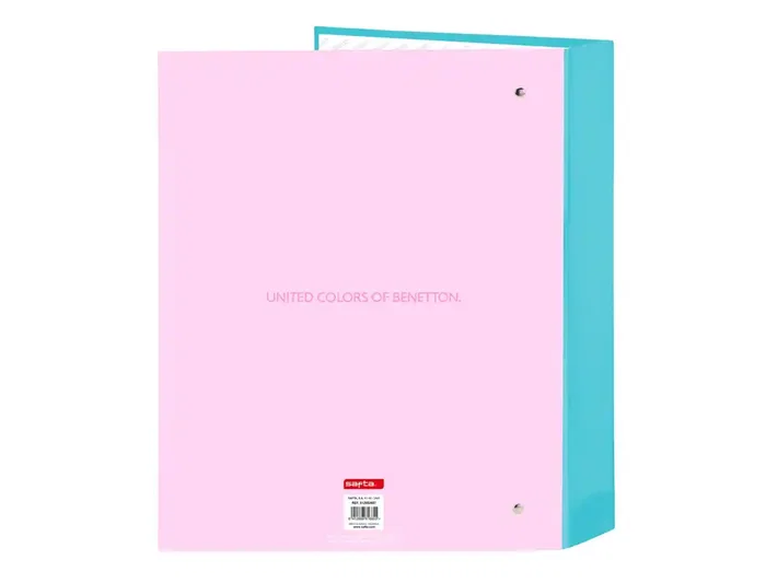 Carpeta de anillas Benetton Dolce Multicolor A4 27 x 33 x 6 cm