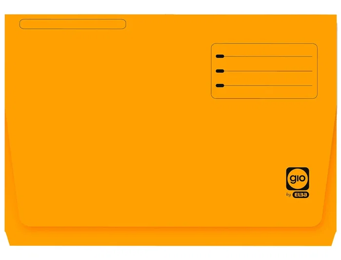 Gio Subcarpeta con Bolsa y Solapa Amarillo Intenso Folio 320g Gio Subcarpeta con Bolsa y Solapa Amarillo Intenso Folio 320g