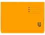 Gio Subcarpeta Pocket de cartulina folio 320 g/m² con solapa y bolsa, capacidad 250 hojas, color naranja, certificado Blue Angel
