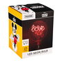 Paladone Bombilla LED Decorativa Neon Mickey Mouse, Estilo Retro, 1W, Rosca E27, Diámetro 12.5 cm, Ideal para Ambientación Temática