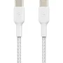 Belkin AAAQF89283 Cable USB-C a USB-C Trenzado 2 Metros Blanco