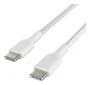 Belkin BoostCharge Cable Trenzado USB-C a USB-C 2m Blanco