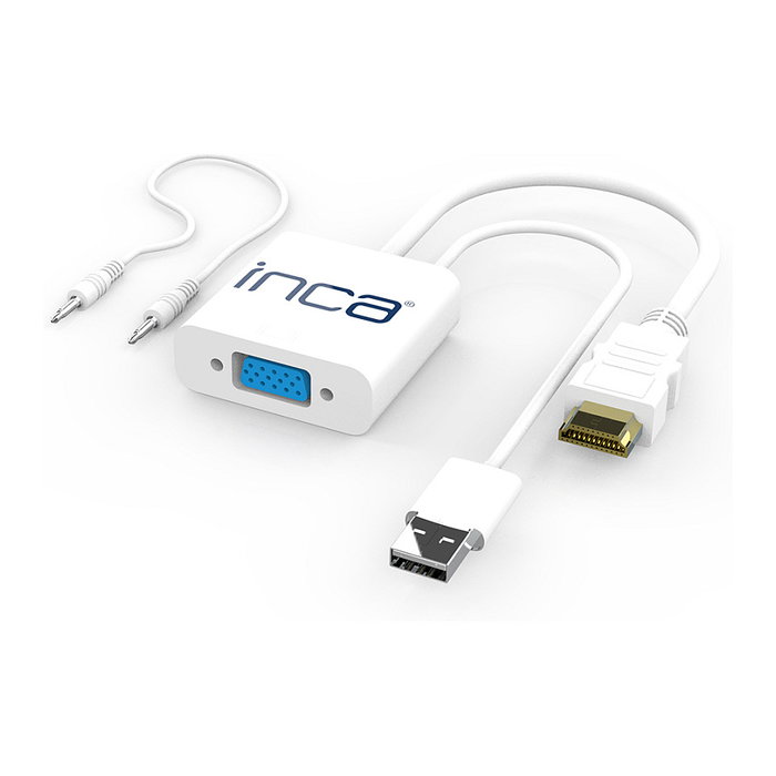 INCA KONF INCA Inca IVTH-01 Adaptador HDMI a VGA con USB y cable de audio