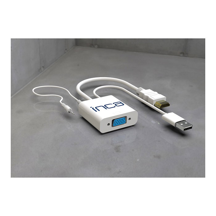 INCA KONF INCA Inca IVTH-01 Adaptador HDMI a VGA con USB y cable de audio