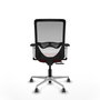 PIQUERAS Y CRESPO Silla de oficina Zulema con mecanismo Sincro/Traslack, Granate y Blanco