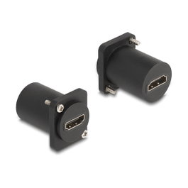 DeLOCK Módulo Keystone HDMI 8K 60Hz Tipo D Hembra a Hembra Negro