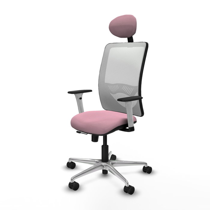 PIQUERAS Y CRESPO Silla de oficina Zulema Rosa y Blanco PIQUERAS Y CRESPO Silla de oficina Zulema Rosa y Blanco