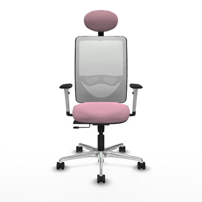 PIQUERAS Y CRESPO Silla de oficina Zulema Rosa y Blanco PIQUERAS Y CRESPO Silla de oficina Zulema Rosa y Blanco