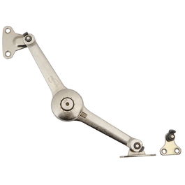 HERRAJES ALK Bisagra Compás Klak Zamak Níquel para Puertas de Madera y Aluminio