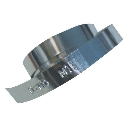 Dymo Cinta de aluminio 12mm x 4,8mt sin adhesivo para rotuladora Dymo Cinta de aluminio 12mm x 4,8mt sin adhesivo para rotuladora