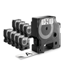 Dymo Cinta LM D1 Multipack 19mm x 7m Negro sobre Blanco