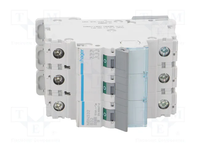 HAGER NBN332 Interruptor magnetotérmico 3 polos 32A 10kA