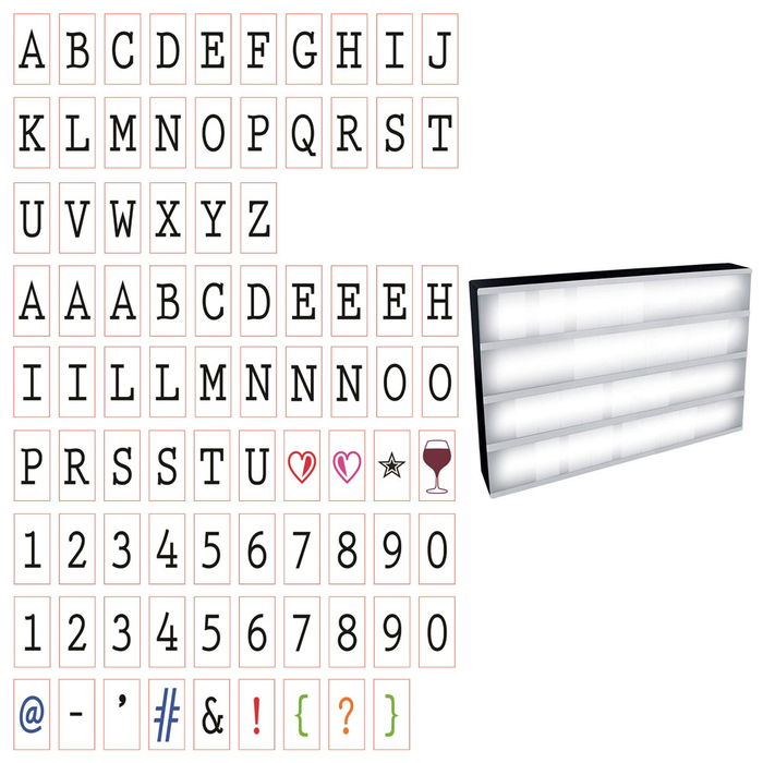 Home Deco Light Caja Luminosa Mensajes Good Deal 42x5x30 cm