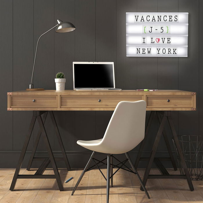 Home Deco Light Caja Luminosa Mensajes Good Deal 42x5x30 cm