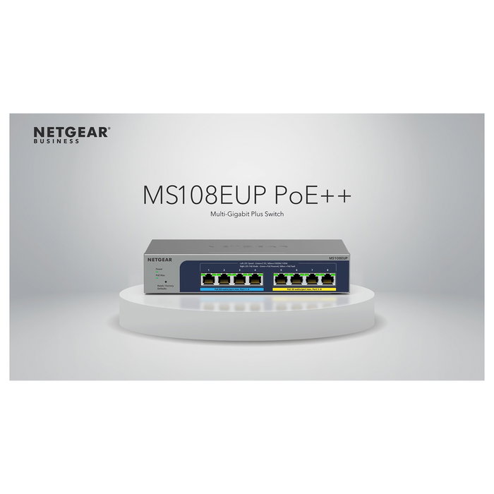 Netgear MS108EUP Switch MS108EUP-100EUS de 8 Puertos con PoE Gigabit