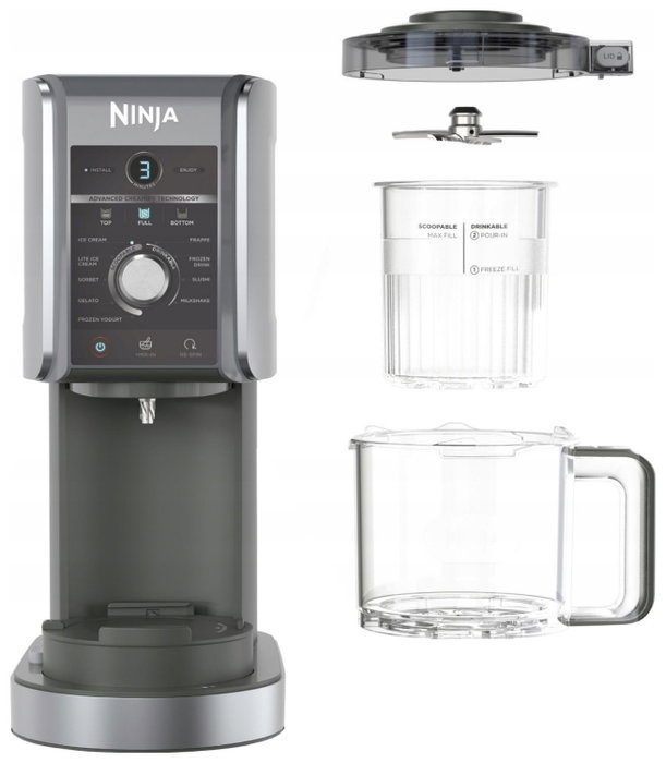 Ninja Heladera Creami Deluxe NC501EU 10 en 1 para Helados, Gelatos, Batidos y Más