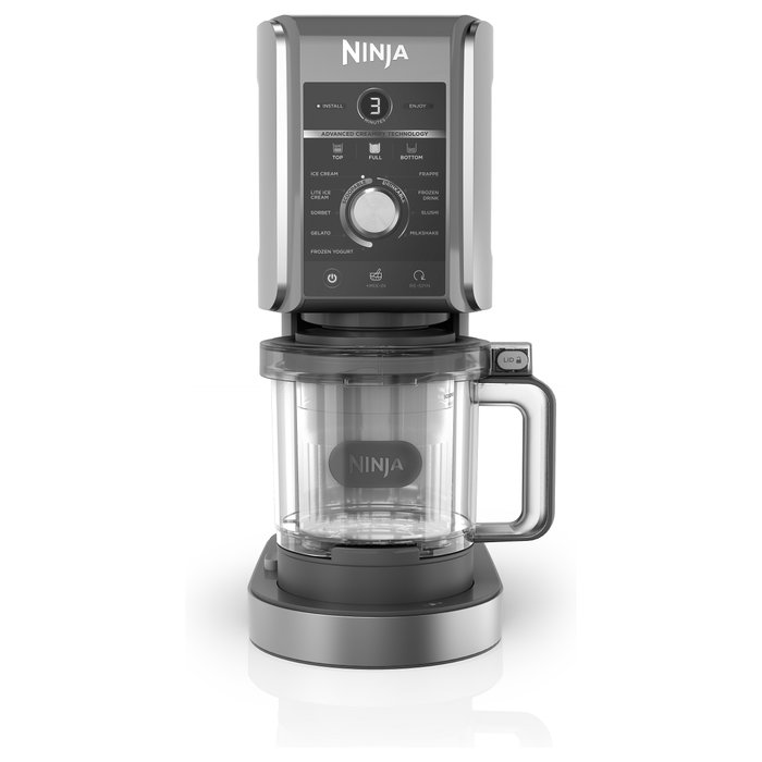 Ninja Creami Deluxe NC501EU, Máquina de Helados Plateada con 10 Programas