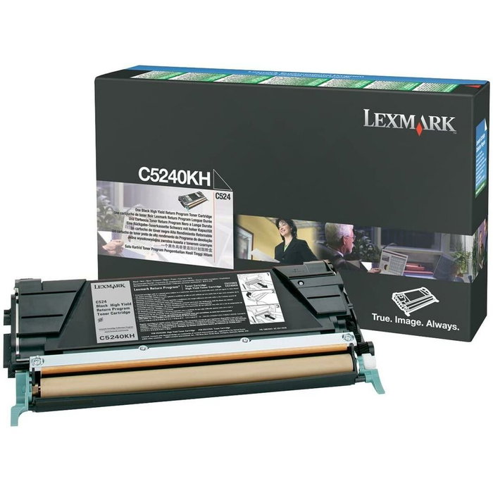 Lexmark Tóner C-524/534 Retornable Alto Rendimiento Negro Lexmark Tóner C-524/534 Retornable Alto Rendimiento Negro
