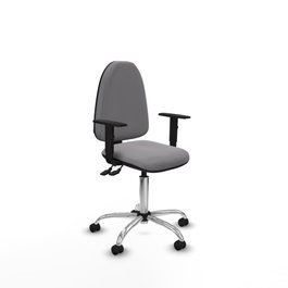 PIQUERAS Y CRESPO Silla de oficina Aýna Gris con Brazos 1D