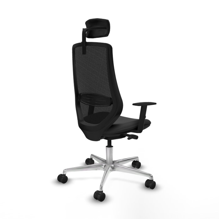 PIQUERAS Y CRESPO Silla de oficina Mardos con mecanismo Sincro/Traslack, Gris oscuro y Negro