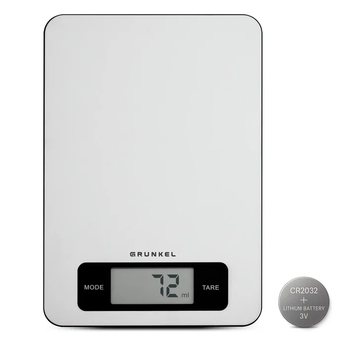 Grunkel BC-COOKXT Báscula de Cocina Electrónica Acero Inoxidable hasta 5kg, Precisión 1g, Función Tara, Pantalla LCD, Unidades g/ml/lb-oz/fl-oz, Encimera Rectangular Grunkel BC-COOKXT Báscula de Cocina Electrónica Acero Inoxidable hasta 5kg, Precisión 1g, Función Tara, Pantalla LCD, Unidades g/ml/lb-oz/fl-oz, Encimera Rectangular