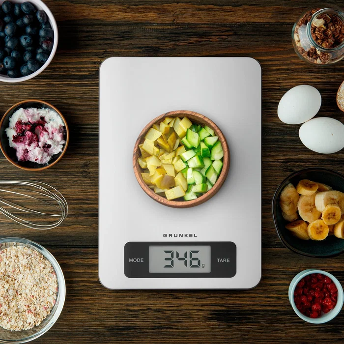 Grunkel BC-COOKXT Báscula de Cocina Electrónica Acero Inoxidable hasta 5kg, Precisión 1g, Función Tara, Pantalla LCD, Unidades g/ml/lb-oz/fl-oz, Encimera Rectangular Grunkel BC-COOKXT Báscula de Cocina Electrónica Acero Inoxidable hasta 5kg, Precisión 1g, Función Tara, Pantalla LCD, Unidades g/ml/lb-oz/fl-oz, Encimera Rectangular