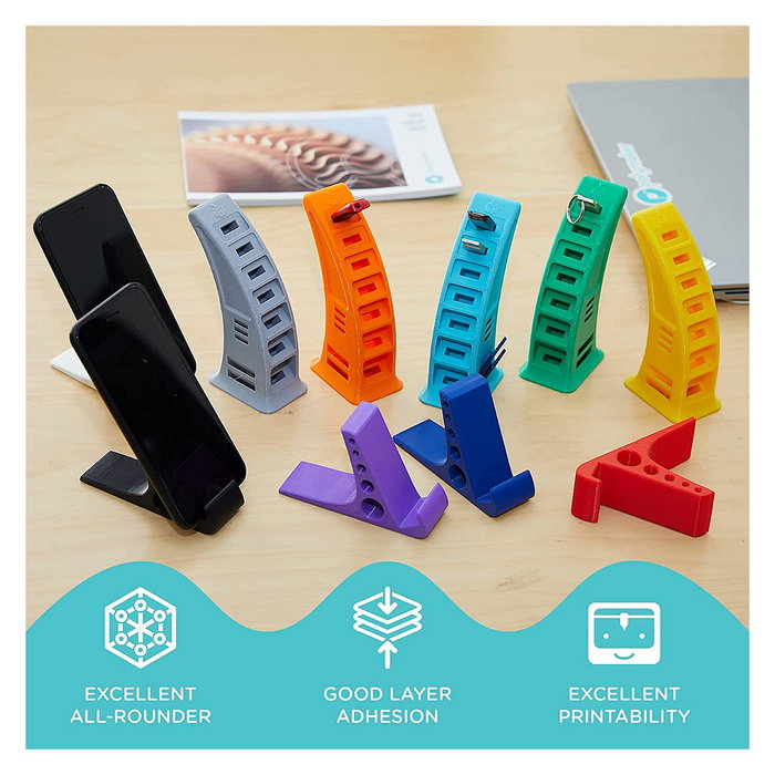 Polmask Filamento PETG 1.75 mm Negro 1 kg para Impresión 3D