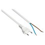 Kabelmeister Euro-Netzkabel cable de alimentación de 3 m con extremo abierto, blanco