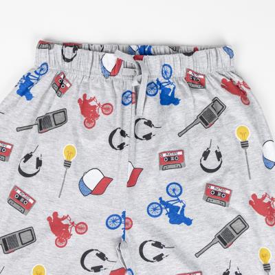 Pijama Stranger Things Gris Negro L Pijama Stranger Things Gris Negro L