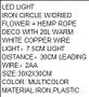 DKD Home Decor Decoración Colgante LED Estrella Surtido 30x30 cm