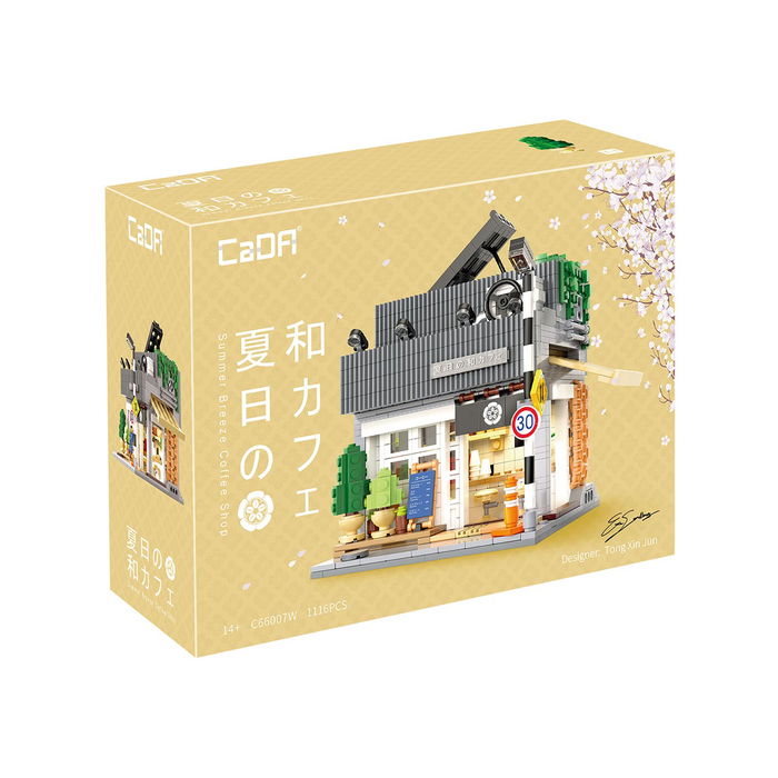DEQUBE Casa de Café Japonesa Set de Construcción C66007W 1116 Piezas Bloques de Construcción Didácticos +14 Años