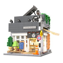 DEQUBE Casa de Café Japonesa Set de Construcción C66007W 1116 Piezas Bloques de Construcción Didácticos +14 Años