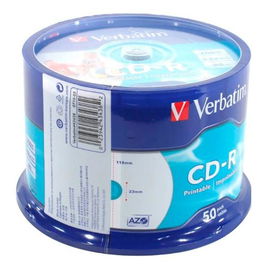 Verbatim CD-R Azo 700Mb 52X 50 Pack Spindle Superficie Inkjet Printable